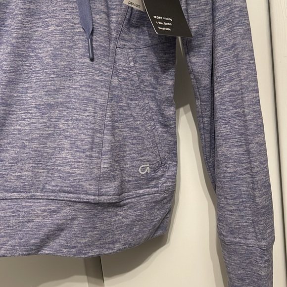 NWT GapFit track jacket in purple spacedye. Size Large - Picture 5 of 7